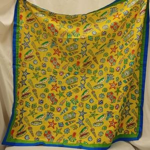 Worldly Things New York Thai 100% Silk Scarf.